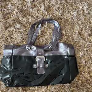 Stylish Black and Silver Tote Bag